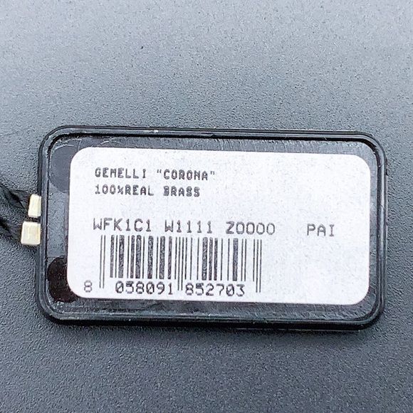 Dolce & Gabbana Gemelli Corona Brass Crown Cufflinks - Picture 10 of 13